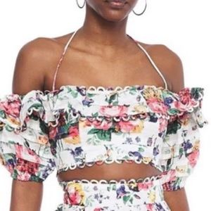 New! Zimmerman Allia Pintuck Off Shoulder Top